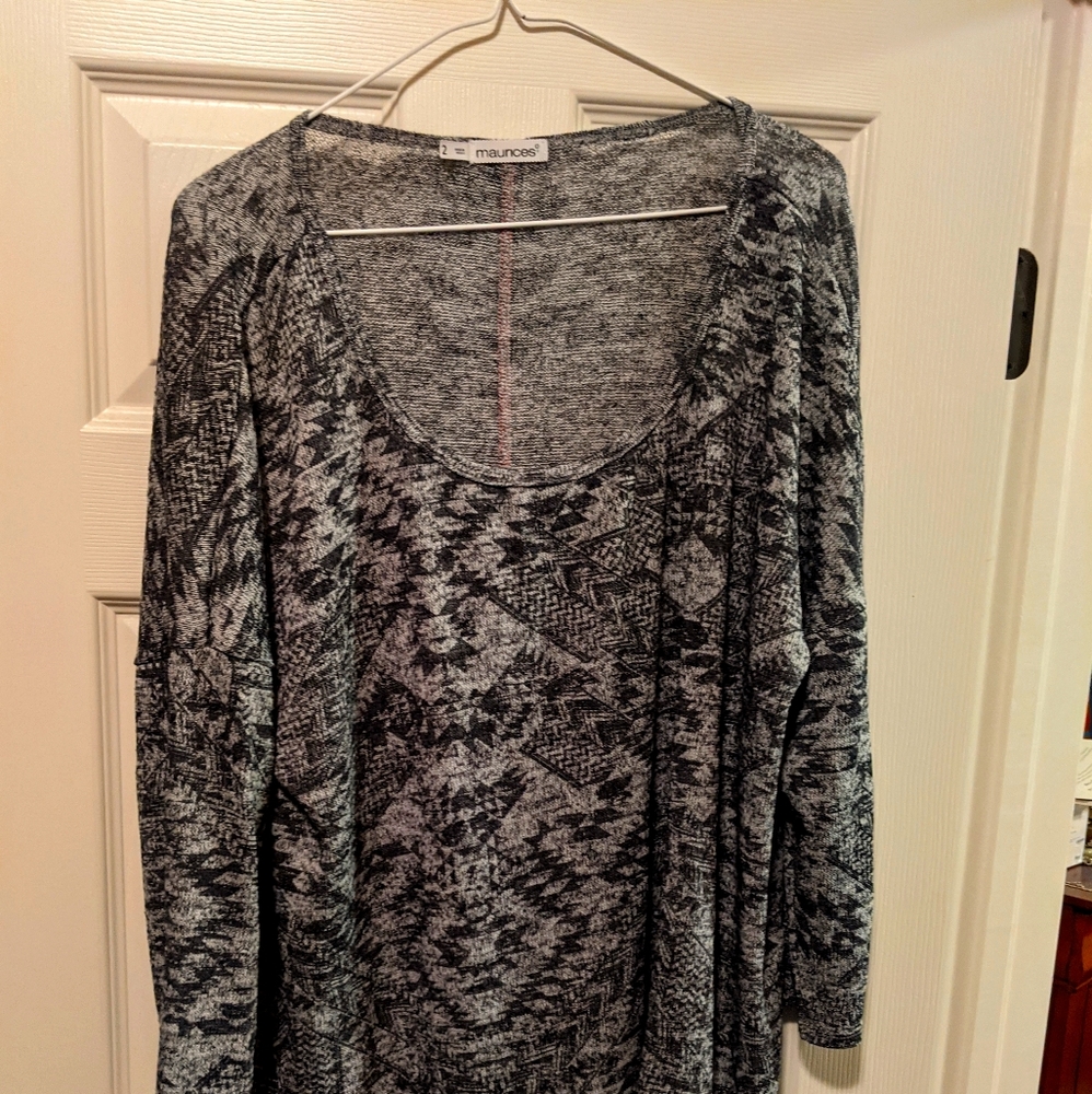 Aztec print sweater